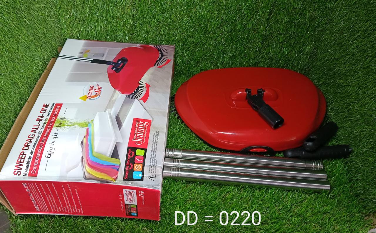 Sweeper Floor Dust Cleaning Mop Broom with Dustpan 360 Rotary - Springkart