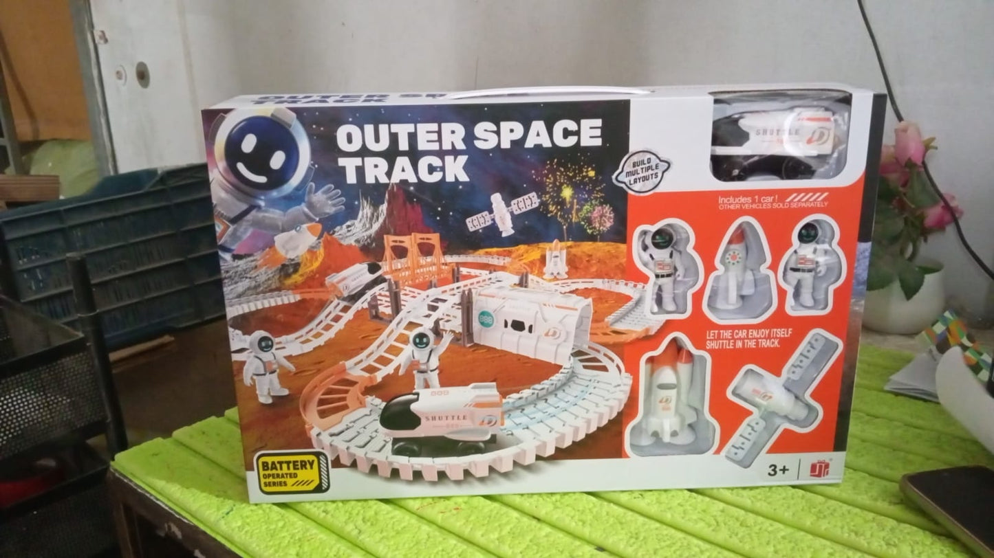Outer Space Race Track Set for Kids Toys (1 Set) - Springkart