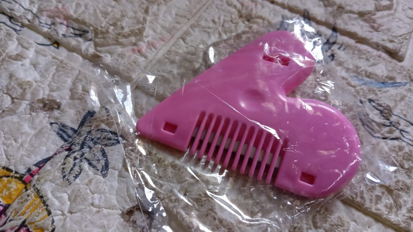 Heart Shape Plastic Hair Cutting Scissors for Baby Girls Lightweight Portable Hair Thinning Double‑Edge Stainless Steel Convenient for Hair Cutting for Hair Thinning (1 Pc ) - Springkart