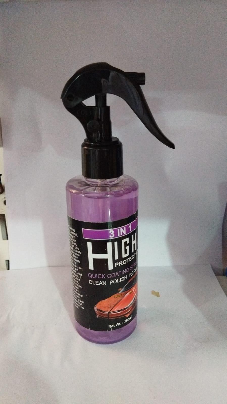 3 in 1 High Protection Quick Car Ceramic Coating Spray 200ML - Springkart