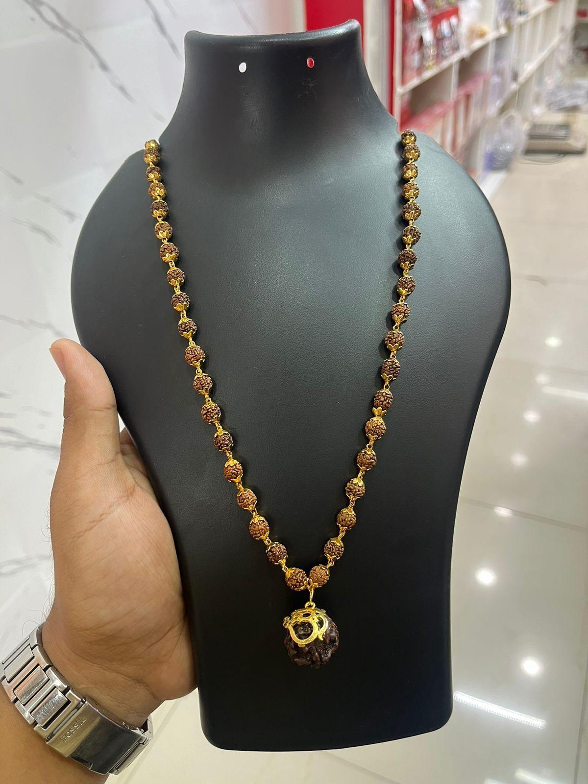 5 Mukhi Rudraksha Chain - Springkart