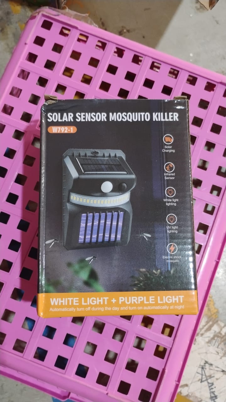 Bug Zapper Outdoor 2 in 1 Solar Mosquito Zapper Lamps (1 Pc) - Springkart