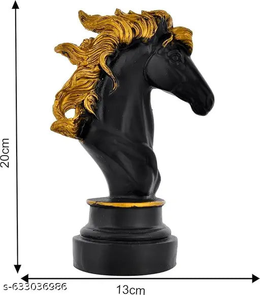 NamoCollection Horse Face Antique Finish Sculpture Art Decor for Decorative Home Decor Figurine, Stylish Showpiece for Living Room, Office & Gift Ideas"