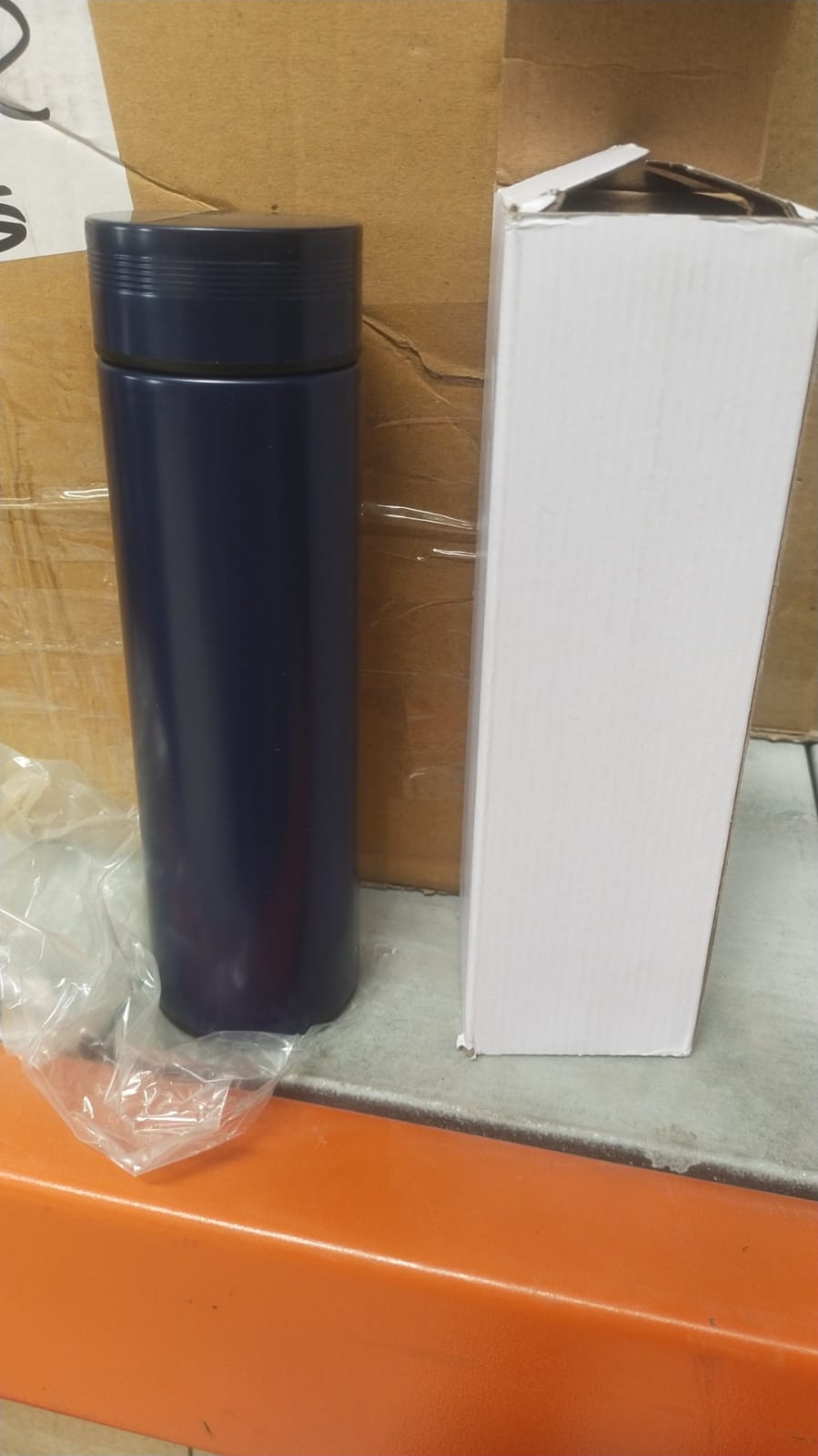 Double Stainless Steel Wall Smart Flask Water Bottle (500 ML) - Springkart