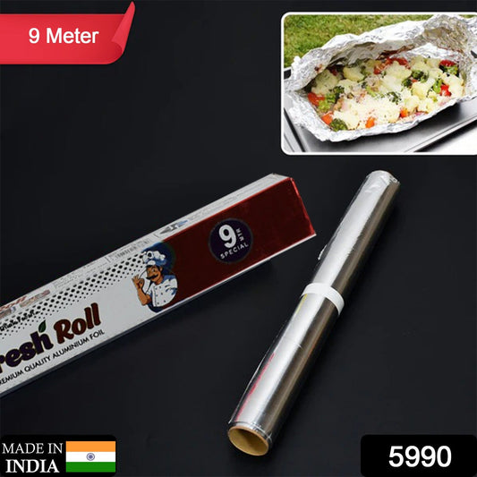 Aluminum Foil Roll Heavy Duty Non Stick Thick Aluminum Foil Sheet Baking Grilling Tool (9 Mtr) - Springkart