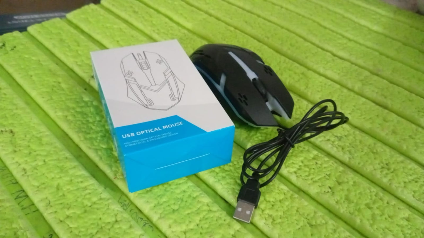 Computer / Laptop USB Wired Optical Mouse (1 Pc) - Springkart