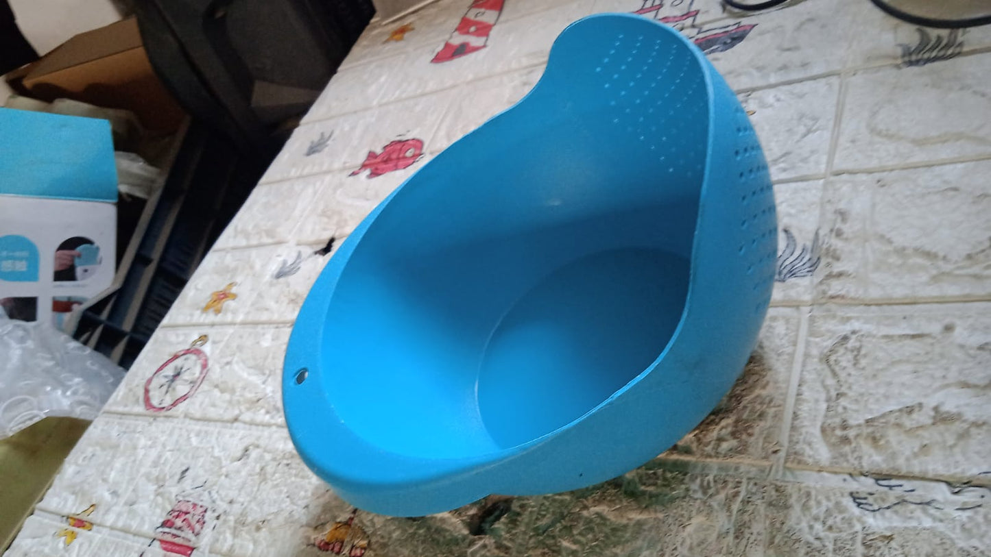 Plastic Rice Bowl / Food Strainer Thick Drain Basket for Rice, Vegetable & Fruit, Strainer Colander, Fruit Basket, Pasta Strainer, Washing Bowl (1 pc ) - Springkart