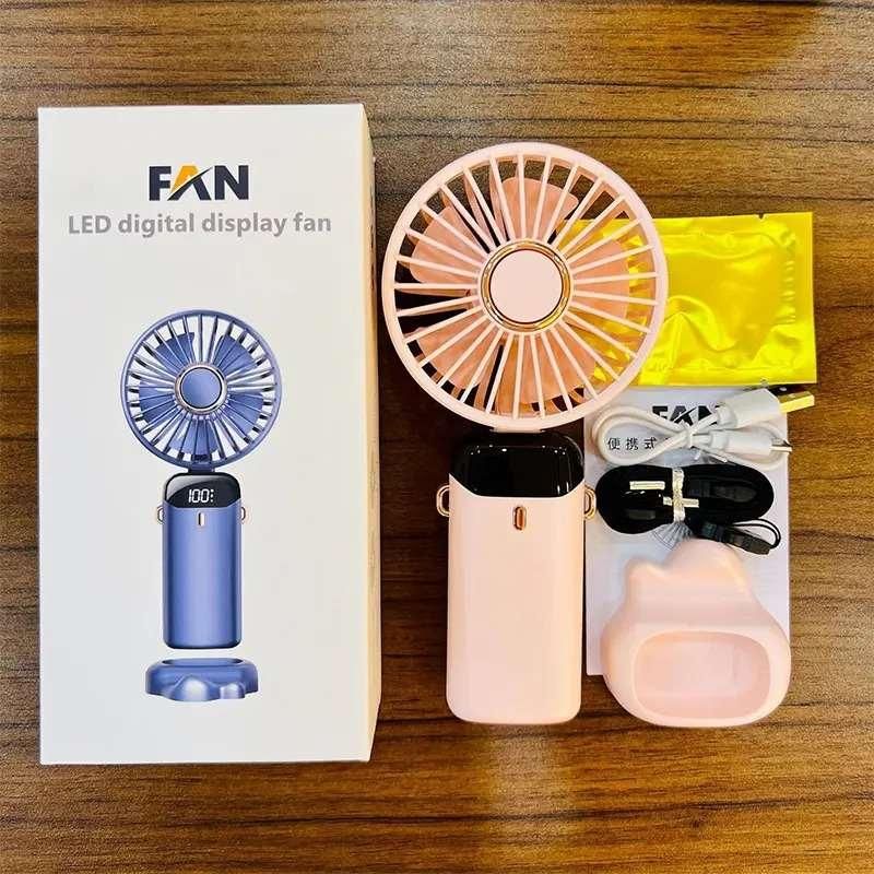 Portable Handheld Fan, Battery Operated Fan with LED Display - Springkart