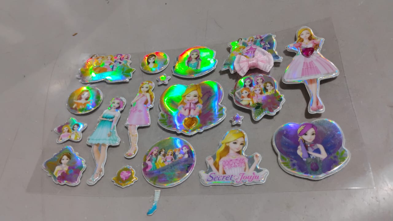 Multipurpose Adhesive 3D Stickers (1 Sheet / 19×12 Cm) - Springkart