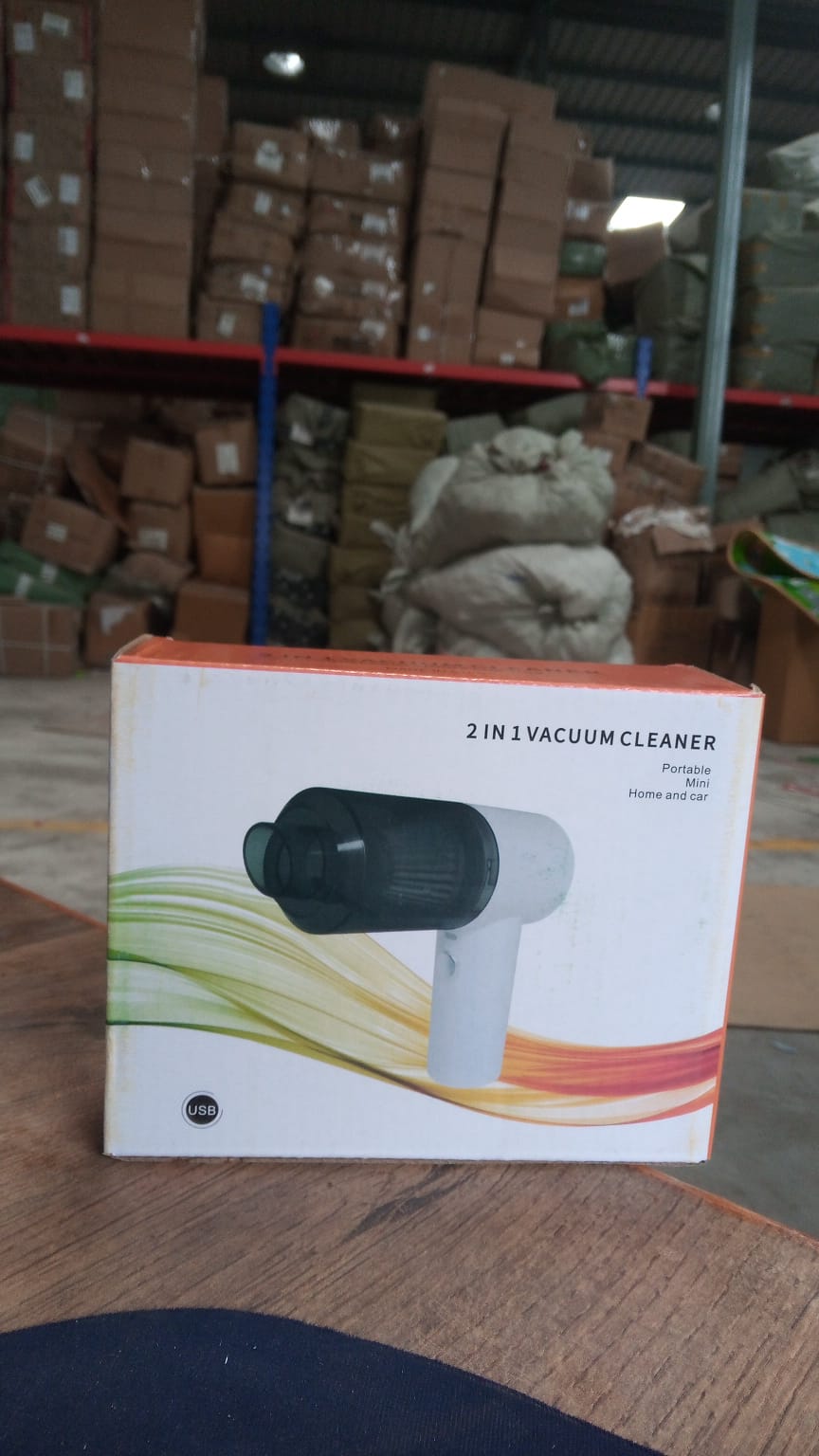 Vacuum Cleaner Dust Collection 2 in 1 Car Vacuum Cleaner 120W High-Power Handheld Wireless Vacuum Cleaner Home Car Dual-use Portable USB Rechargeable - Springkart
