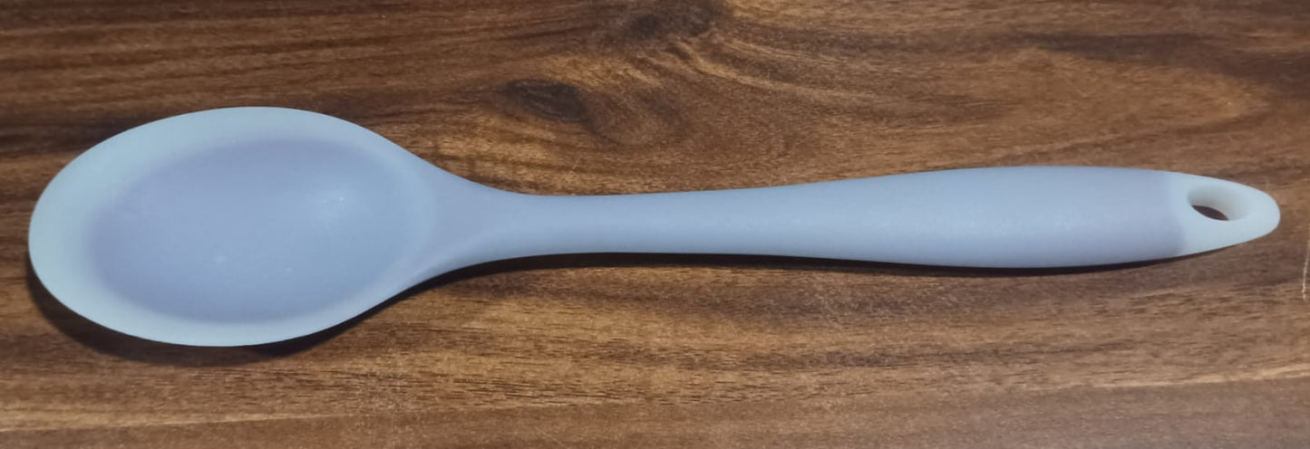 Multipurpose Silicone Spoon, Silicone Basting Spoon Non-Stick Kitchen Utensils Household Gadgets Heat-Resistant Non Stick Spoons Kitchen Cookware Items For Cooking and Baking (1 pc) - Springkart