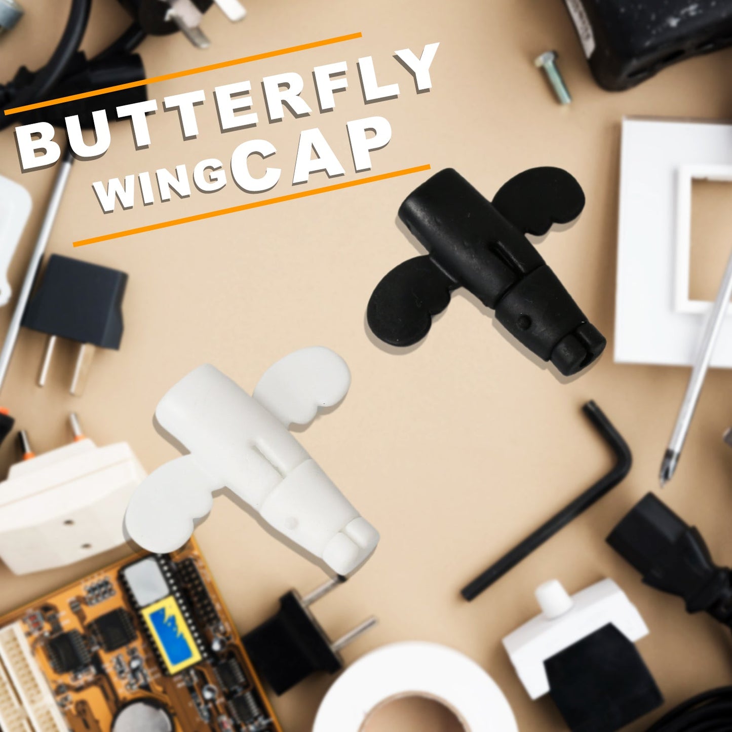 Silicone Data Cable Protector, Angel Data Cable Protective Cover, 2 in 1 Mobile Phone Cord Earphone Cord Saver Storage Tool (10 Pcs Set) - Springkart