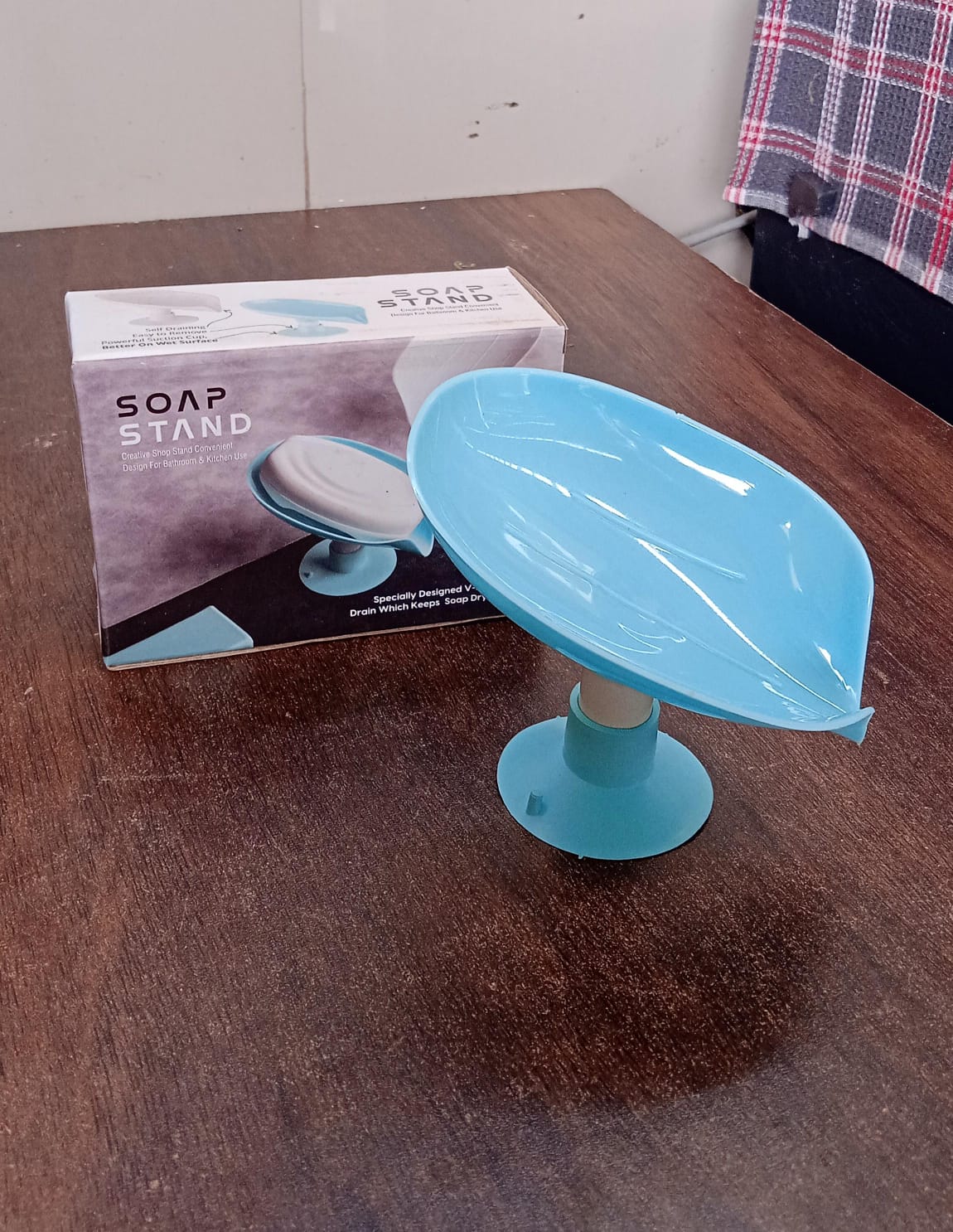 Soap Holder Stand Self Draining Soap Dish Holder Soap Box (1 Pc) - Springkart