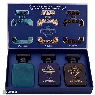 Perfumers Club Best Fragrance For Unisex Aquatic And Citrus Gift Set Of 3 - Springkart