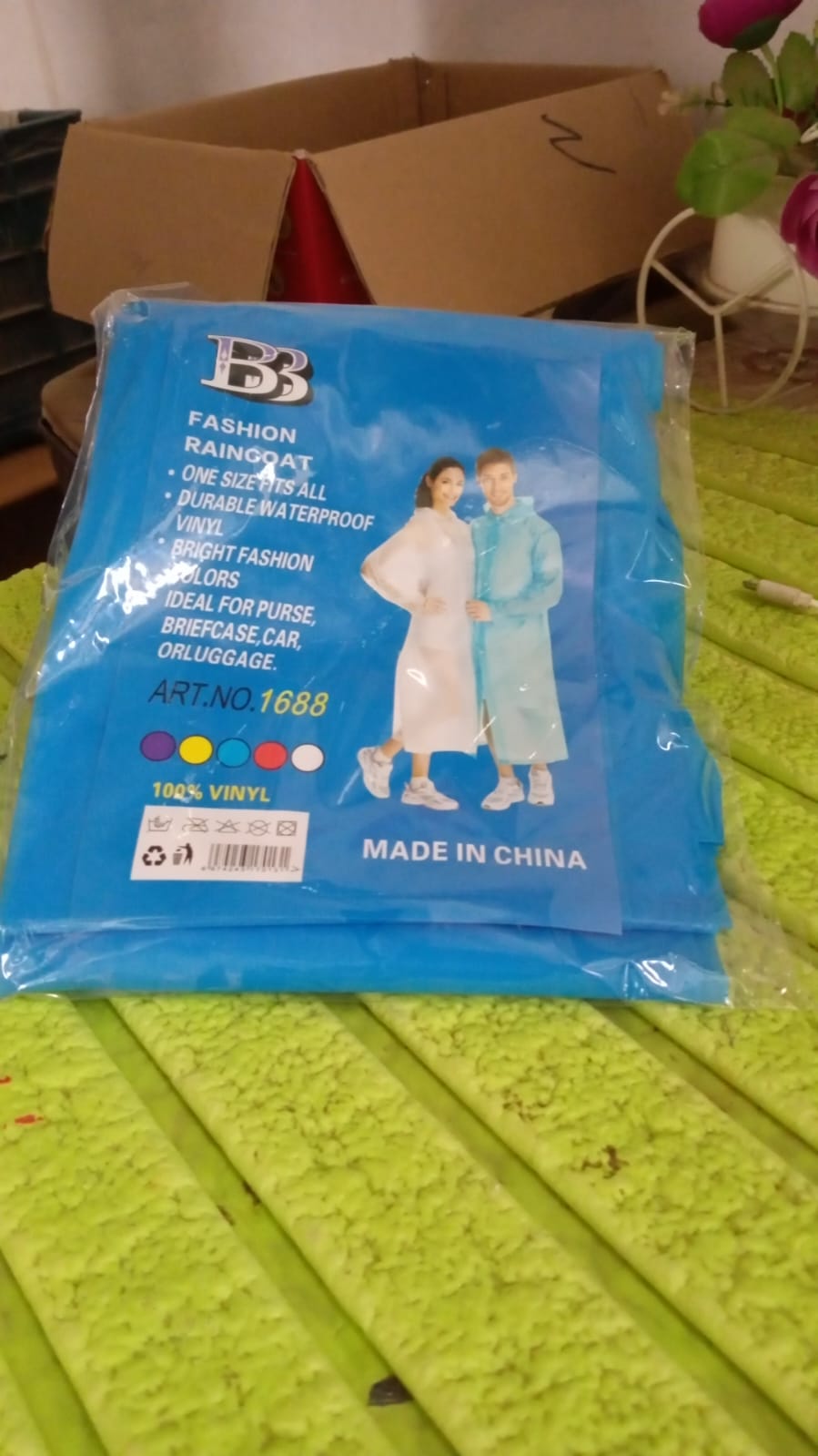 Fashion Portable Adult Rain Coat (1pc) - Springkart