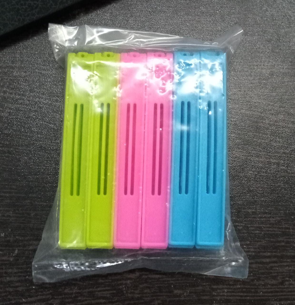 Plastic Snack Bag Clip Sealer Set (18 Pcs, Multicolour) - Springkart