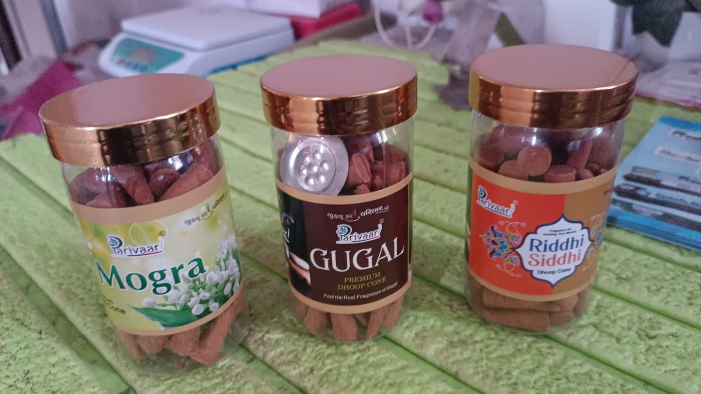 Mix Flavour Dhoop Cones, Premium Dhoop (120 GM/ Mix/ 1pc) - Springkart