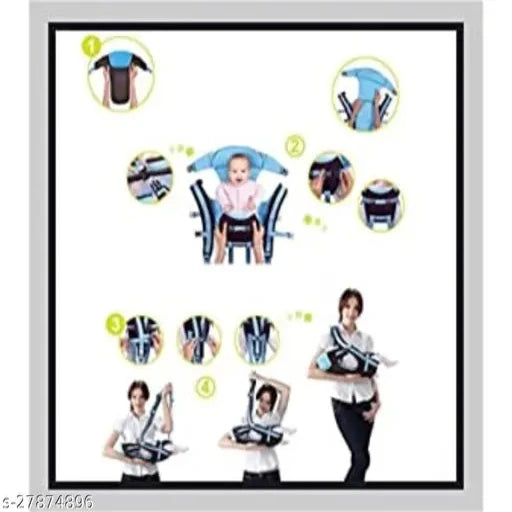 Premium quality Baby carrier bag Buckle Straps PACK OF 1 (Blue) - Springkart