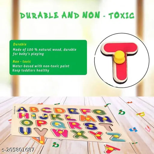 Colourful Capital Letters A To Z English Alphabets Jigsaw Puzzle 3D Educational learning Toy - Springkart