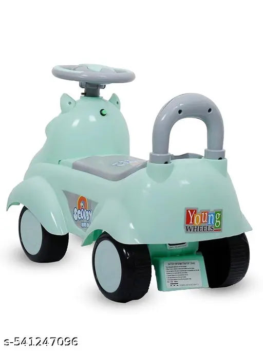 Kids Scooby Ride on Magic Car with Music and Lights, Tricycle for Kids with Back Support