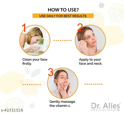 Dr. Alies Professional Vitamin C Face Serum - Skin Brightening Serum , Anti-Aging, Skin Repair - Springkart