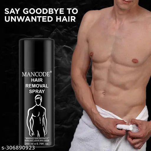 Painless Body Hair Removal Cream Spray for Men 200ml - Springkart