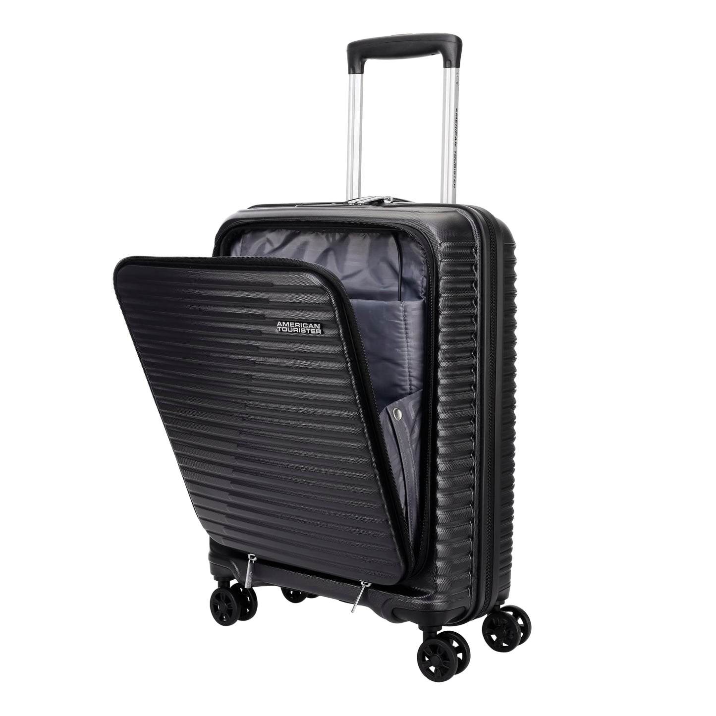 American Tourister Liftoff+|Medium Size Check-in Spinner Trolley Bag (67 cm) for Travel|360° 8 Wheel Travel Luggage|Hard Case Polypropylene (PP) Suitcase|Mounted TSA Lock|Seafoam Blue
