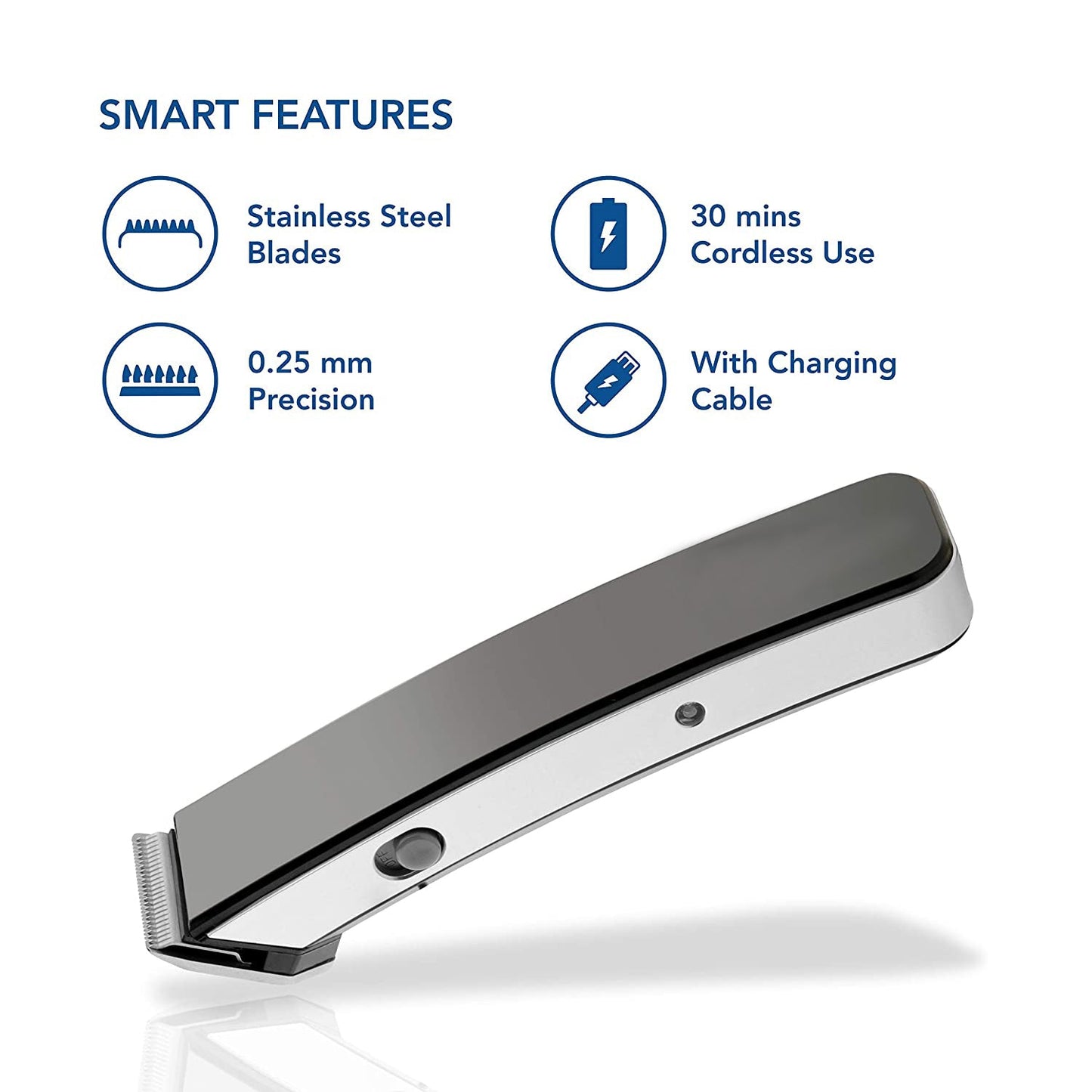 Rechargeable, Cordless Beard and Hair Trimmer For Men - Springkart