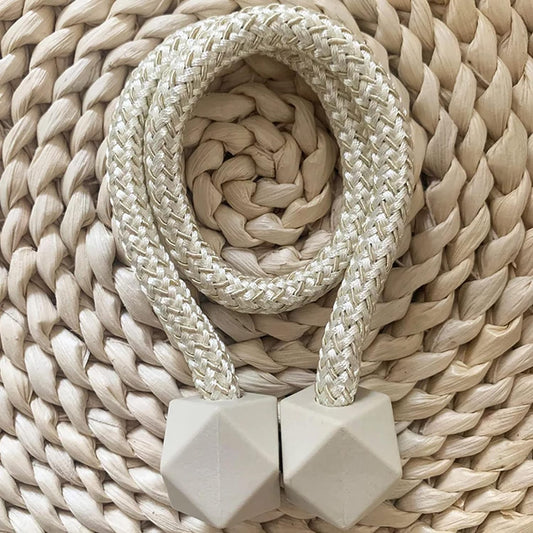 Non-Magnetic Curtain Tiebacks: Decorative Pearl Design (2 Pc, Plastic) - Springkart