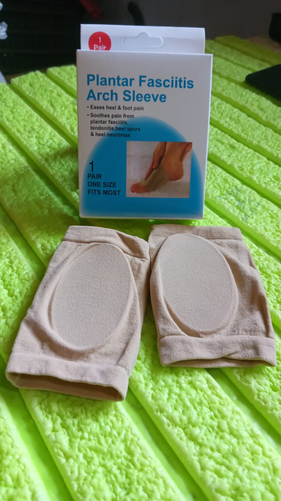 Foot Arch Support for Men & Women | Medial Arch Support for Flat Feet Correction Sleeve with Cushion | Plantar Fasciitis Leg Foot Pain Relief Product | Foot Care for Orthopedic Shoes Slippers, (1 Pair) - Springkart