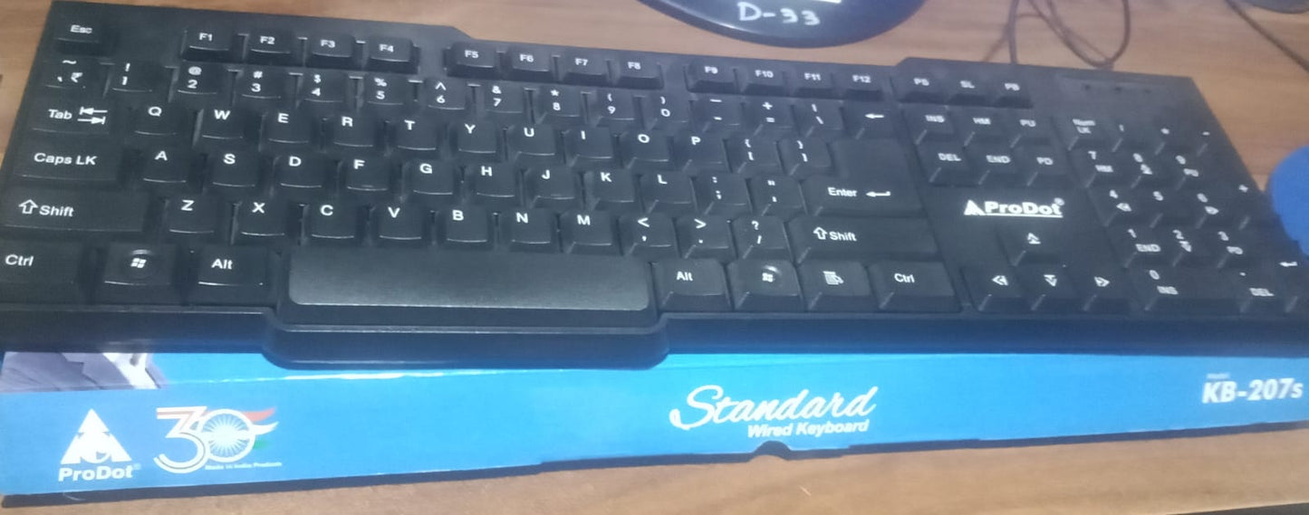 Wired USB Keyboard 104 Keys (1 Pc) - Springkart