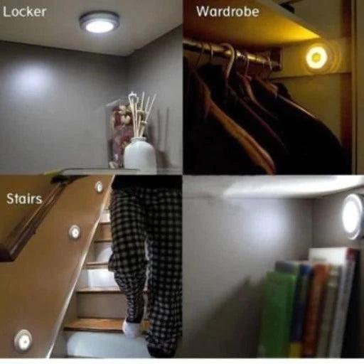 LED Light- 3 LED Battery Powered Stick Tap Touch Light For Kitchen/Wardrobe/Stairway - Springkart