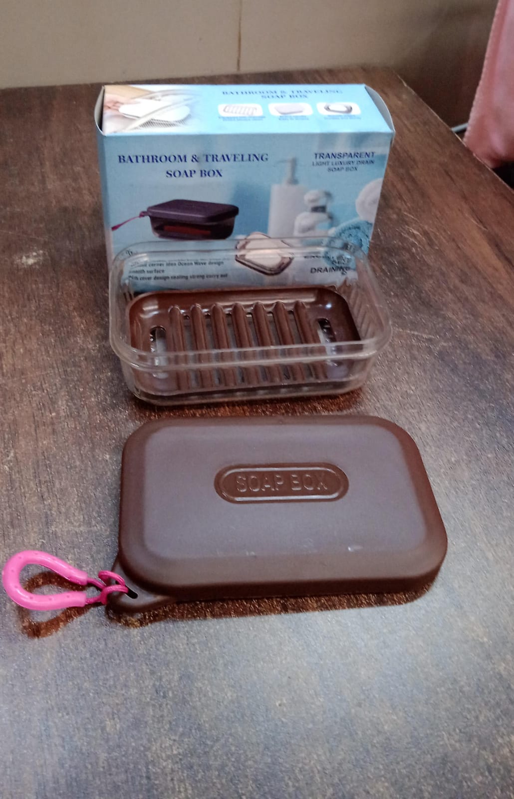 Bathroom & Travel Plastic Soap Box with Lid (1 Pc) - Springkart