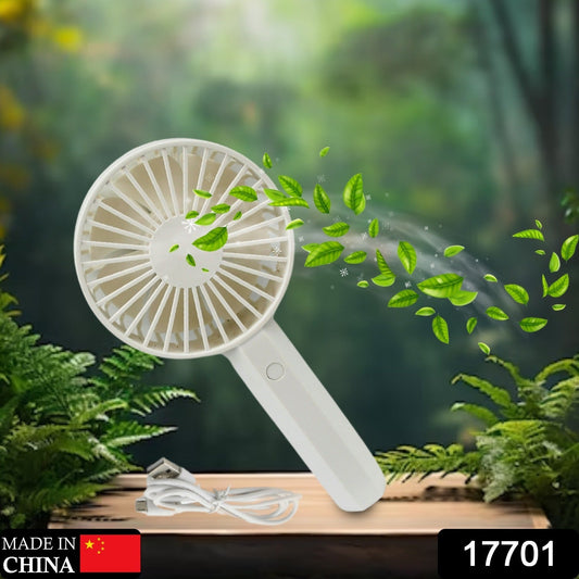 Mini Handheld Fan Portable Rechargeable Mini Fan Easy to Carry, for Home, Office, Travel and Outdoor Use (Battery Not Included) - Springkart