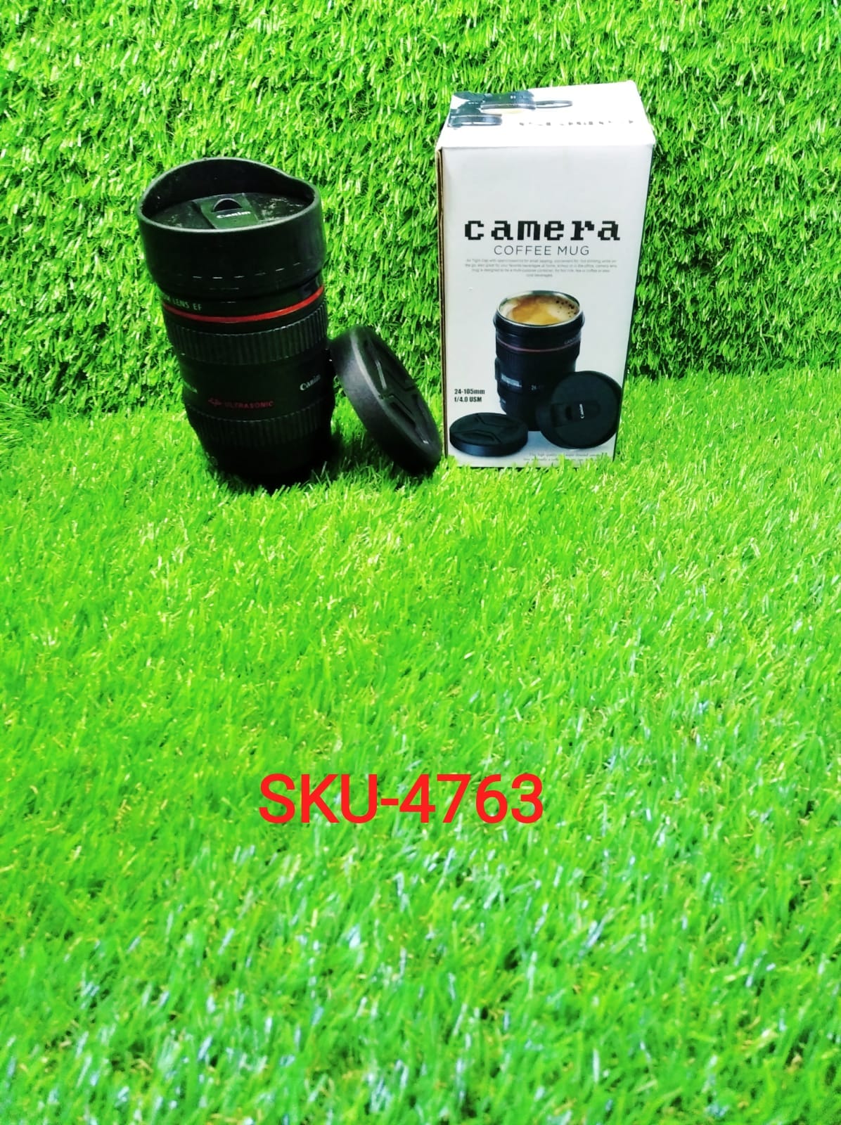 Plastic Camera Lens Stainless Steel Coffee Mug - Springkart