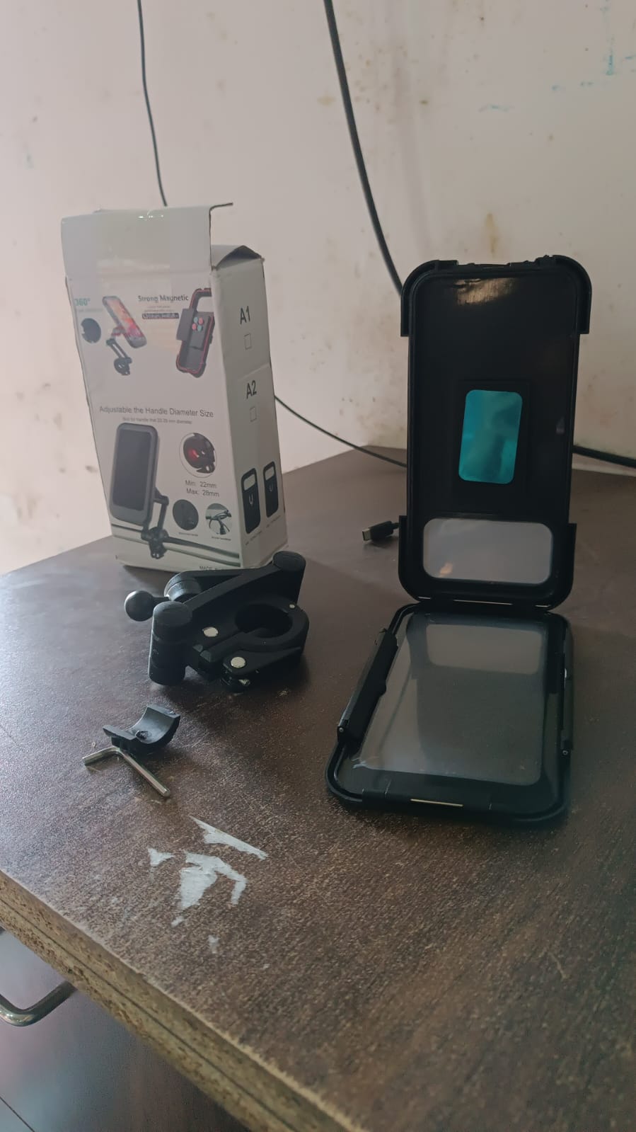 360 Rotation Bike Phone Mount Waterproof Cell Phone Holder (1 Pc) - Springkart