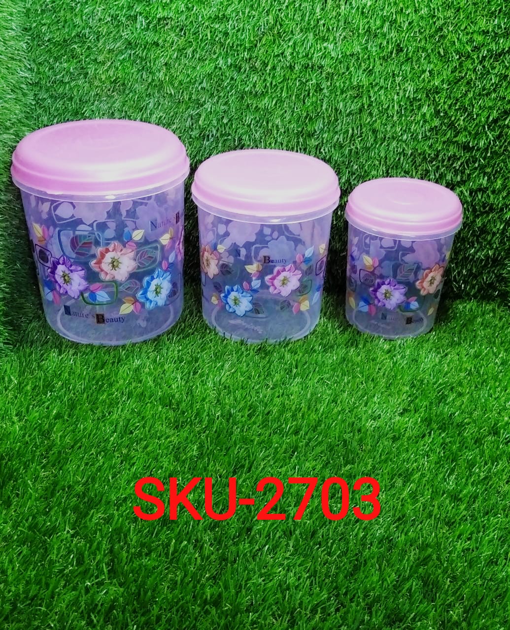3 Pc Storage Container used in all kinds of places including household and offices for storing stuffs and items etc. - Springkart