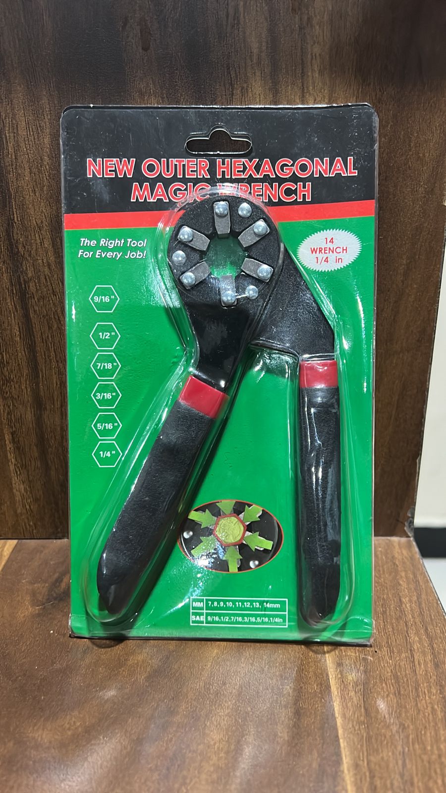 Multi-Function Hexagon Universal Wrench Adjustable Bionic Plier Spanner Repair Hand Tool (Small) Single Sided Bionic Wrench Household Repairing Wrench Hand Tool - Springkart
