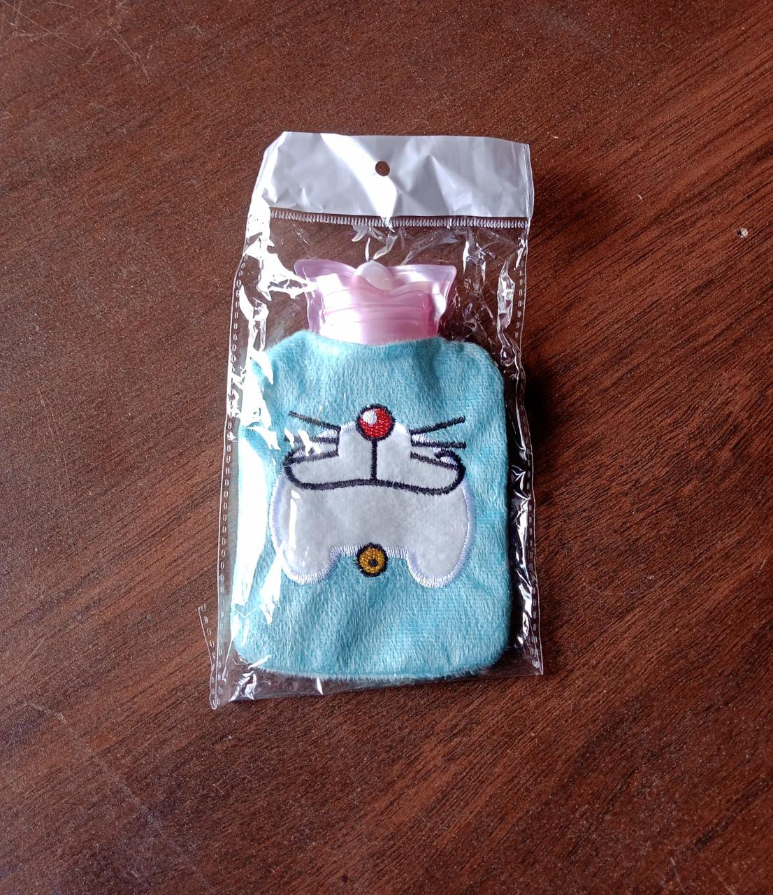 Doremon Cartoon Small Hot Water Bag with Cover for Pain Relief - Springkart