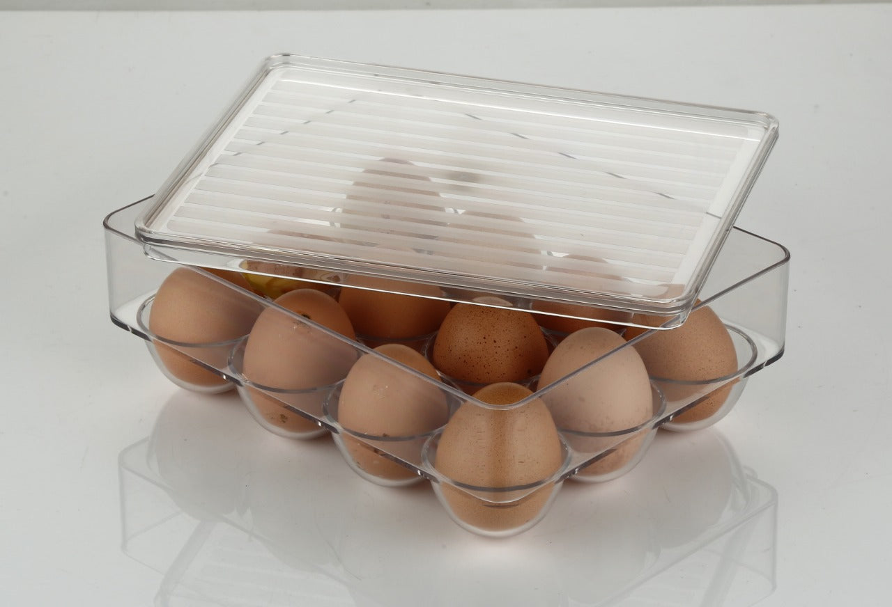 12 Cavity Egg Storage Box For Holding And Placing Eggs Easily And Firmly. - Springkart