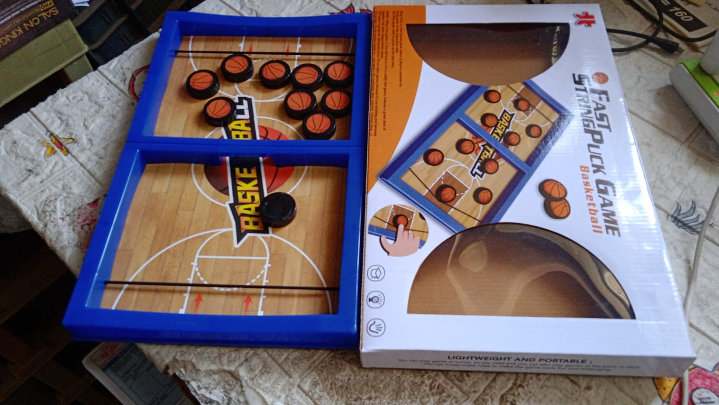 Fast Sling Basketball Puck Game Paced Table Desktop Battle Ice Hockey Game for Adults and Kids Parent-Child Winner Board Games Interactive Toy, Desktop Table Game - Springkart