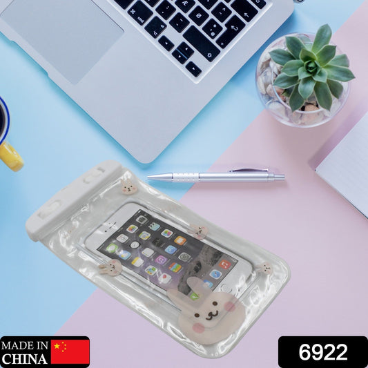 Mobile Cover Pouch Transparent Waterproof Sealed Plastic Smartphone Protective Pouch Cover/Bag for All Mobile Phones - Springkart