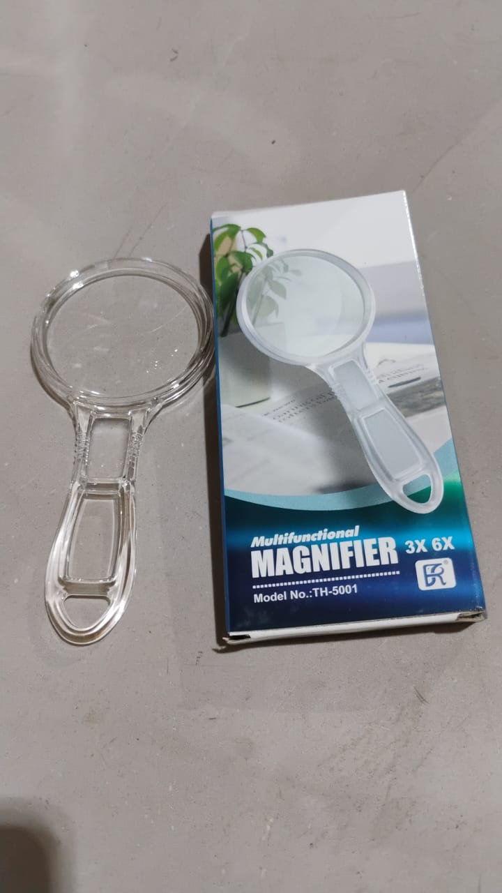 Handheld Plastic Magnifying Glasses (1 Pc / 55 MM) - Springkart