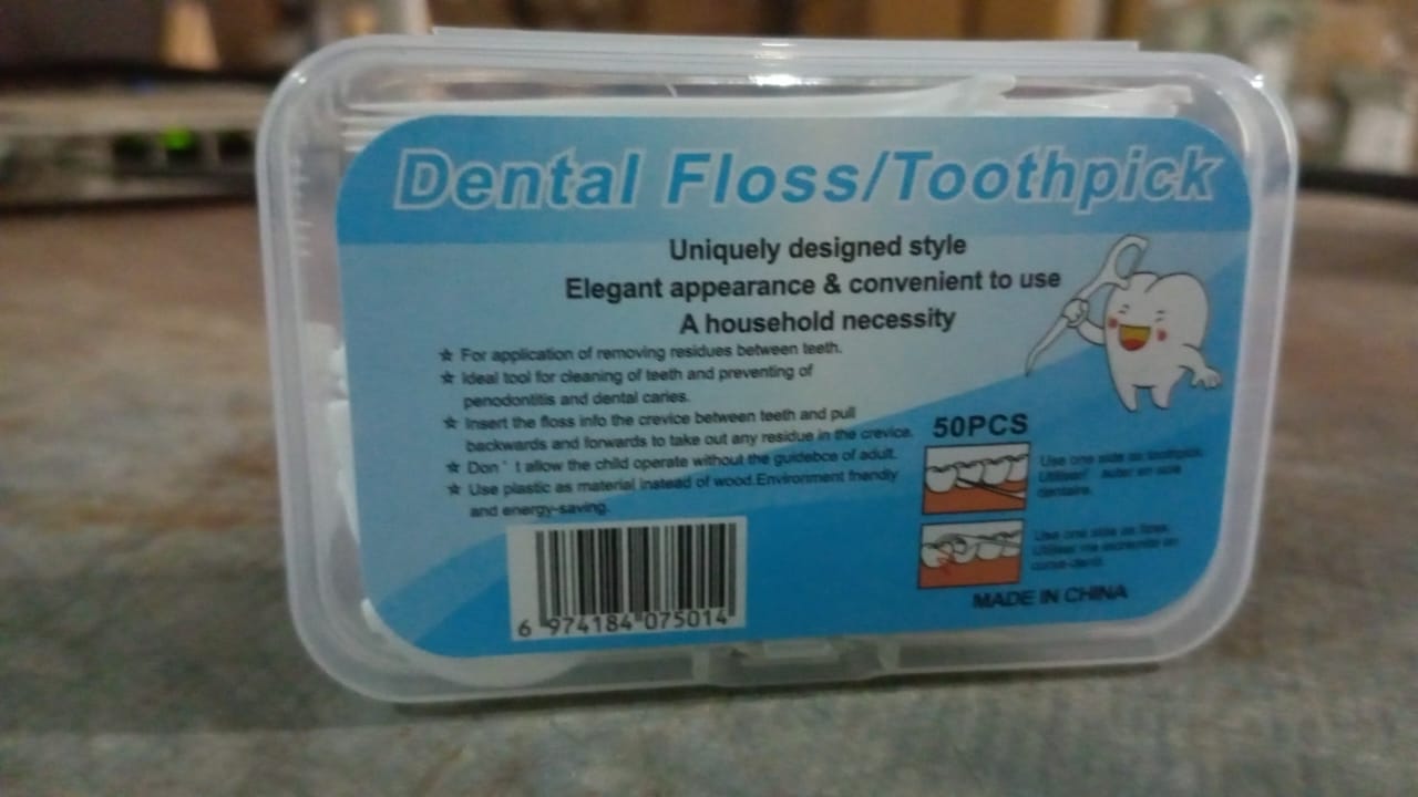 2 In 1 Tooth Picks Flosses / Sticks, Portable Toothpicks (50 Pc Set) - Springkart