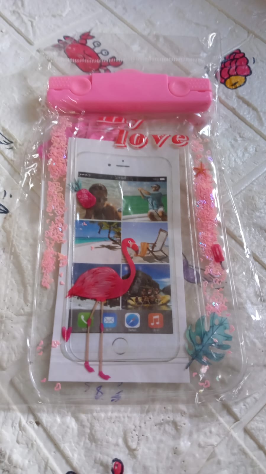 Mix Color Dust Proof rain Pouch Waterproof Plastic Mobile Cover With Belt Waterproof Phone Pouch, Large Phone Waterproof Case Underwater Dry Bag for All Android and iPhone Models - Springkart