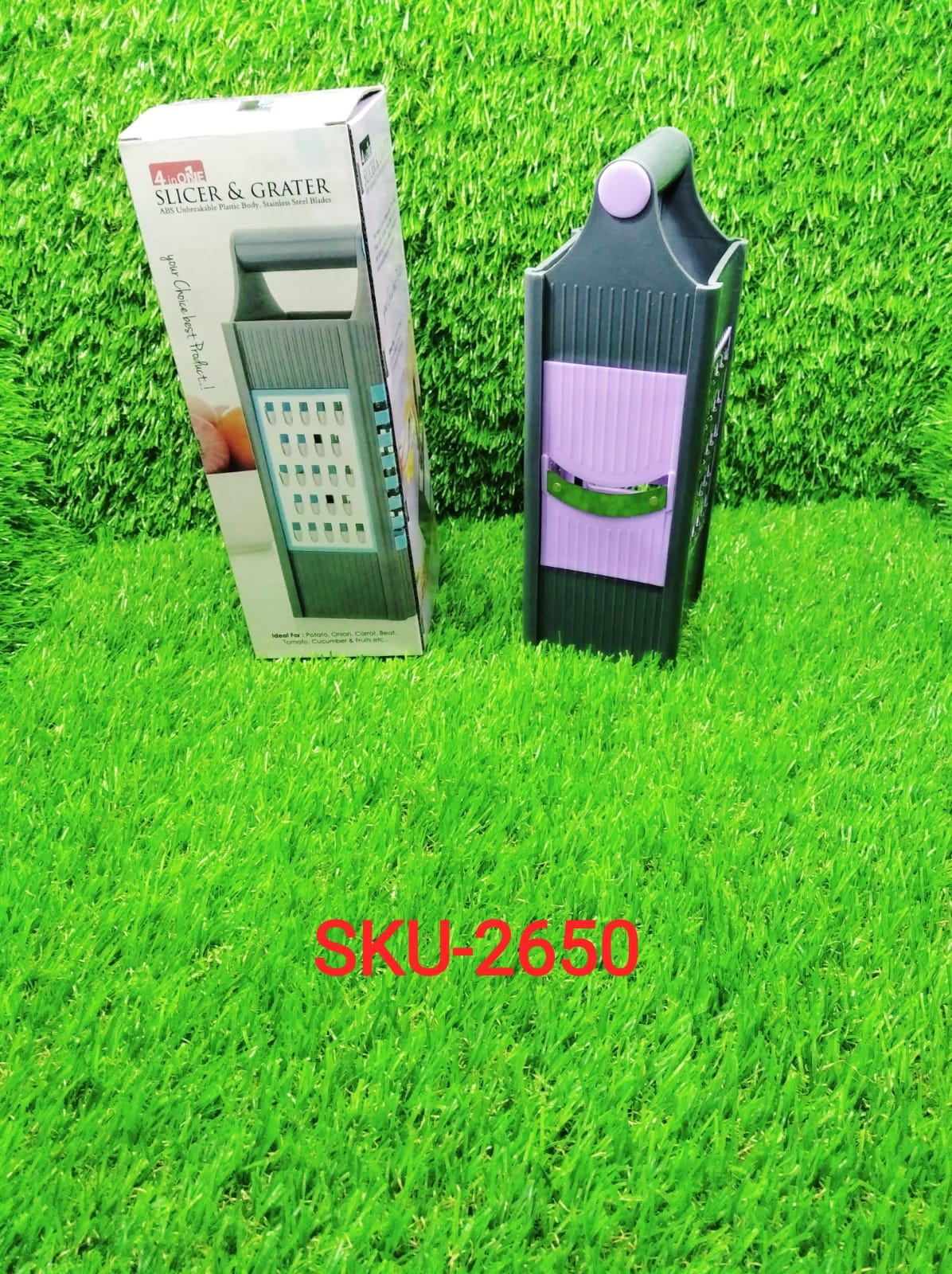 4 In 1 Plastic Vegetable And Fruit Grater And Slicer For Kitchen - Springkart