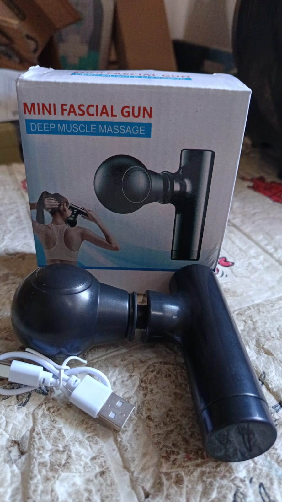 Black Mini Pocket Size Massager, Full Body Massager, Cordless One Button Operation for Body Pain & Relaxation - Springkart
