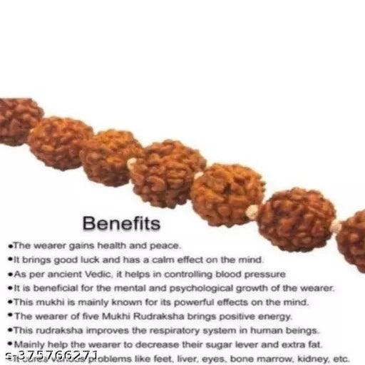 Original Rudraksha jaap mala 10 mm 108+1 beads jaap mala - Springkart