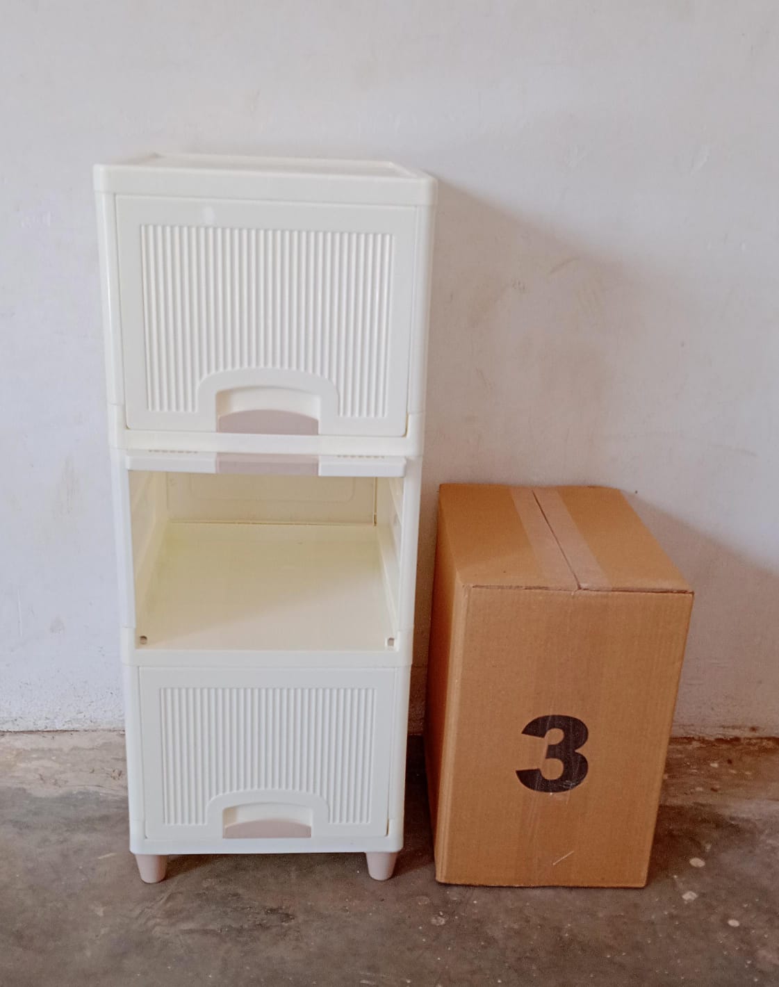 Multipurpose Storage Cabinet Storage Solutions Plastic Drawers Multi Layer Wardrobe Storage Drawers Foldable Multipurpose Drawer Units For Kitchen Bathroom Bedroom Cloth (3layer) - Springkart