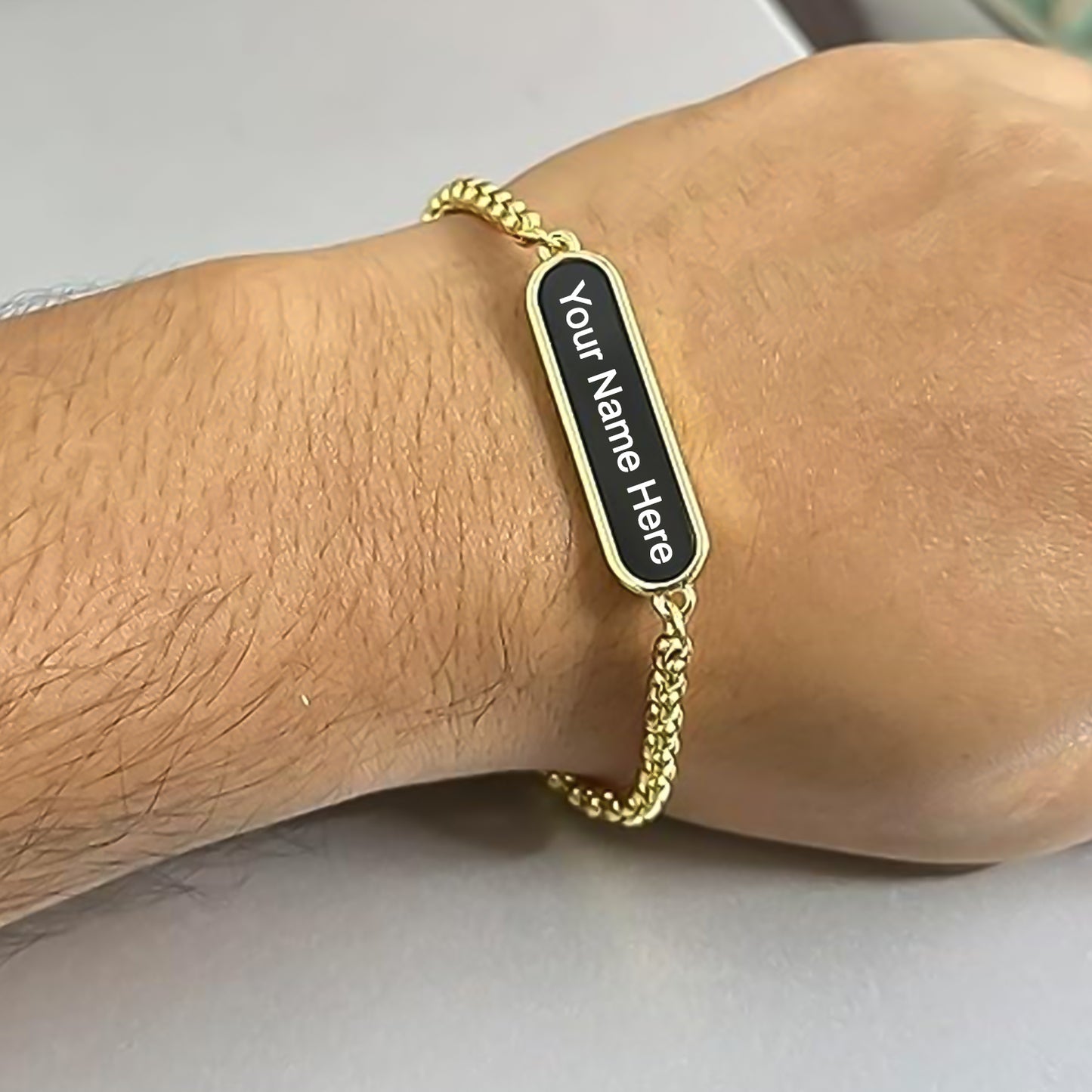 Golden Bracelet Rakhi Gift Bracelet (1 Pc) - Springkart